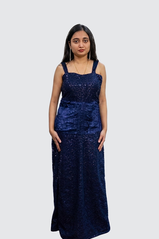 Sequin Pleated Dress