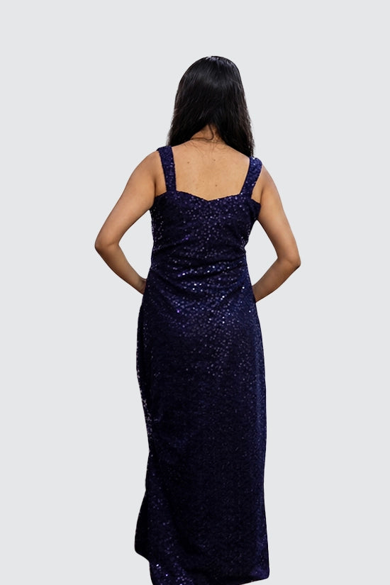 Sequin Pleated Dress
